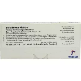 BELLADONNA RH D 30 ampullen, 8X1 ml
