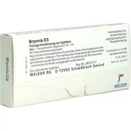 BRYONIA D 3 ampullen, 8X1 ml