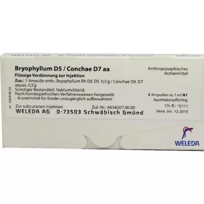 BRYOPHYLLUM D 5/Conchae D 7 ampullen, 8X1 ml