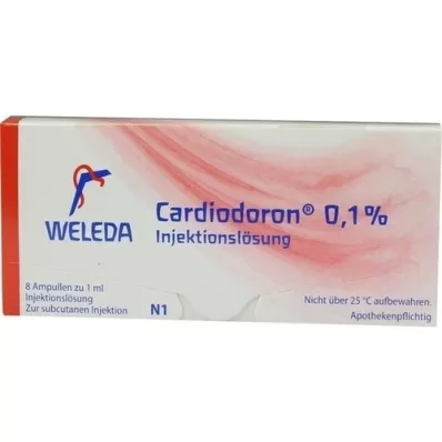 CARDIODORON 0,1% oplossing voor injectie, 8X1 ml