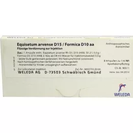 EQUISETUM ARVENSE D 15/Formica D 10 aa-ampullen, 8X1 ml