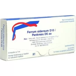 FERRUM SIDEREUM D 10/Pancreas D 6 aa ampullen, 8X1 ml
