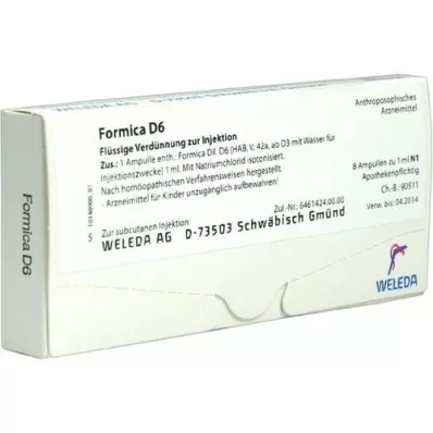 FORMICA D 6 ampullen, 8X1 ml FORMICA D 6 ampullen, 8X1 ml