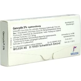 GENCYDO 3% injectieoplossing, 8 stuks