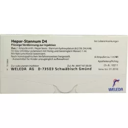 HEPAR STANNUM D 4 ampullen, 8 stuks