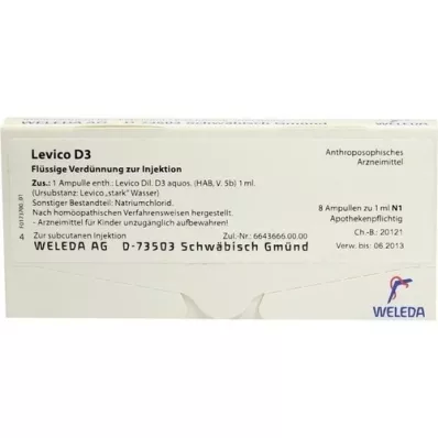 LEVICO D 3 ampullen, 8X1 ml LEVICO D 3 ampullen, 8X1 ml