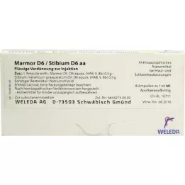 MARMOR D 6/Stibium D 6 aa-ampullen, 8X1 ml