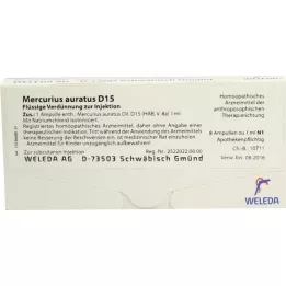 MERCURIUS AURATUS D 15 ampullen, 8X1 ml