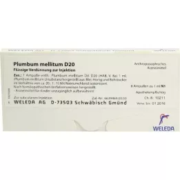 PLUMBUM MELLITUM D 20 ampullen, 8X1 ml