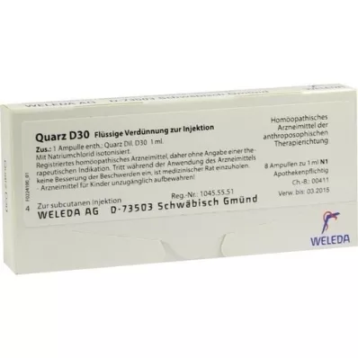 QUARZ D 30 ampullen, 8X1 ml