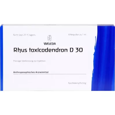 RHUS TOXICODENDRON D 30 ampullen, 8X1 ml