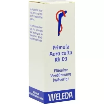 PRIMULA AURO culta RH D 3 verdunning, 20 ml PRIMULA AURO culta RH D 3 verdunning, 20 ml