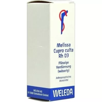 MELISSA CUPRO culta RH D 3 verdunning, 20 ml MELISSA CUPRO culta RH D 3 verdunning, 20 ml