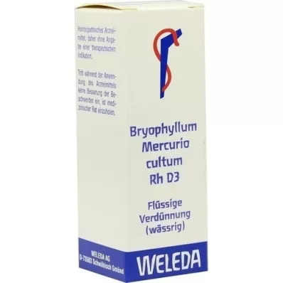 BRYOPHYLLUM MERCURIO cultum Rh D 3 Verdunning, 20 ml BRYOPHYLLUM MERCURIO cultum Rh D 3 Verdunning, 20 ml