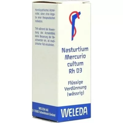 NASTURTIUM MERCURIO cultum Rh D 3 Verdunning, 20 ml