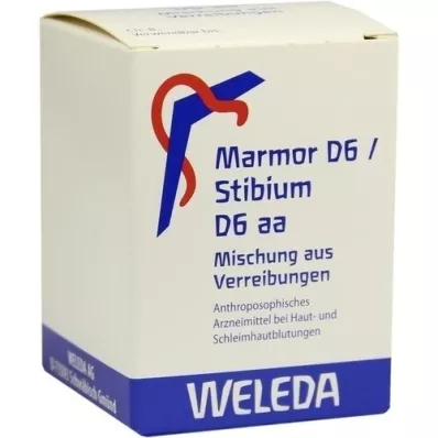 MARMOR D 6/Stibium D 6 aa Trituratie, 50 g MARMOR D 6/Stibium D 6 aa Trituratie, 50 g