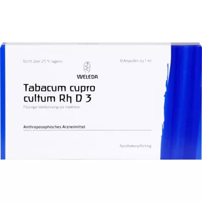 TABACUM CUPRO cultum Rh D 3 ampullen, 8X1 ml TABACUM CUPRO cultum Rh D 3 ampullen, 8X1 ml