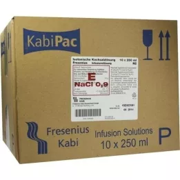 KOCHSALZLÖSUNG 0,9% plastic fles Fresenius, 10X250 ml