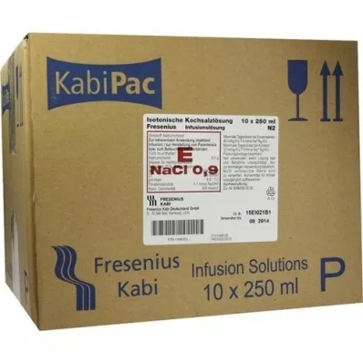 KOCHSALZLÖSUNG 0,9% plastic fles Fresenius, 10X250 ml
