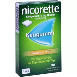 NICORETTE 2 mg versfruitkauwgom, 30 st