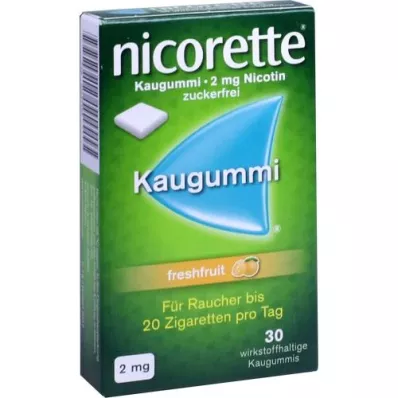 NICORETTE 2 mg versfruitkauwgom, 30 st NICORETTE 2 mg versfruitkauwgom, 30 st