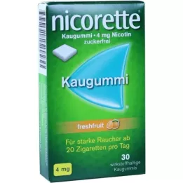 NICORETTE 4 mg versfruitkauwgom, 30 st