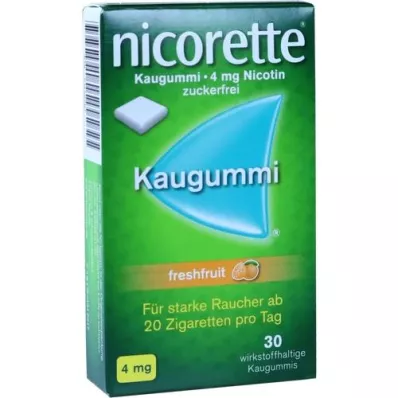 NICORETTE 4 mg versfruitkauwgom, 30 st