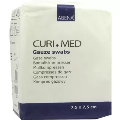 MULLKOMPRESSEN 7,5x7,5 cm niet-steriel 8-laags, 100 stuks