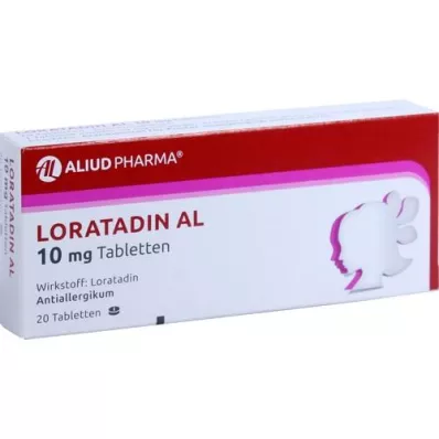 LORATADIN AL 10 mg tabletten, 20 stuks LORATADIN AL 10 mg tabletten, 20 stuks