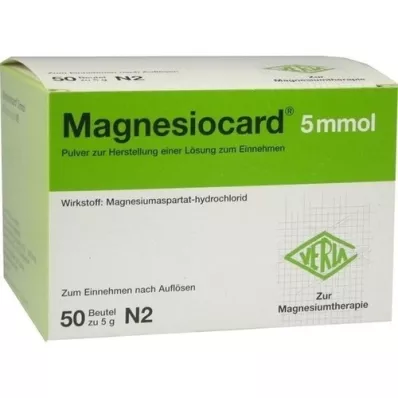 MAGNESIOCARD 5 mmol Plv.z.Her.e.Lsg.z.Intake, 50 stuks MAGNESIOCARD 5 mmol Plv.z.Her.e.Lsg.z.Intake, 50 stuks