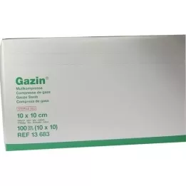 GAZIN Gaas comp. 10x10 cm steriel 16-voudig, 10x10 stuks