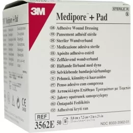MEDIPORE Plus Pad 3562E steriel wondverband, 50 stuks