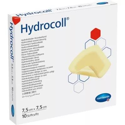 HYDROCOLL Wondverband 7,5x7,5 cm, 10 st
