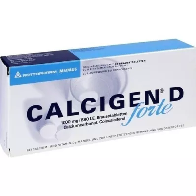 CALCIGEN D forte 1000 mg/880 IE bruistabletten, 40 stuks