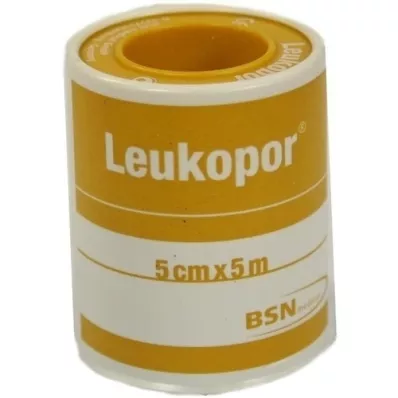 LEUKOPOR 5 cmx5 m, 1 stuk LEUKOPOR 5 cmx5 m, 1 stuk