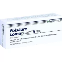 FOLSÄURE LOMAPHARM 5 mg tabletten, 50 stuks