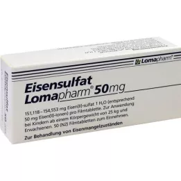 EISENSULFAT Lomapharm 50 mg filmomhulde tabletten, 50 stuks