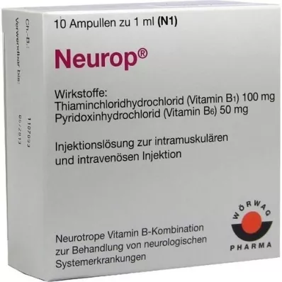 NEUROP Oplossing voor injectieampullen, 10X1 ml