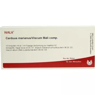 CARDUUS MARIANUS/VISCUM mali comp.ampullen, 10X1 ml CARDUUS MARIANUS/VISCUM mali comp.ampullen, 10X1 ml