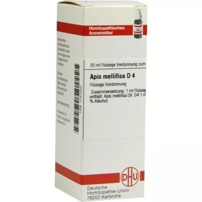 APIS MELLIFICA D 4 verdunning, 20 ml APIS MELLIFICA D 4 verdunning, 20 ml