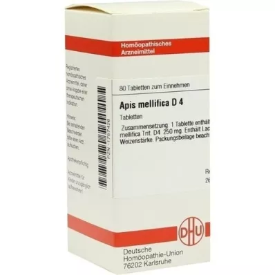 APIS MELLIFICA D 4 tabletten, 80 st APIS MELLIFICA D 4 tabletten, 80 st