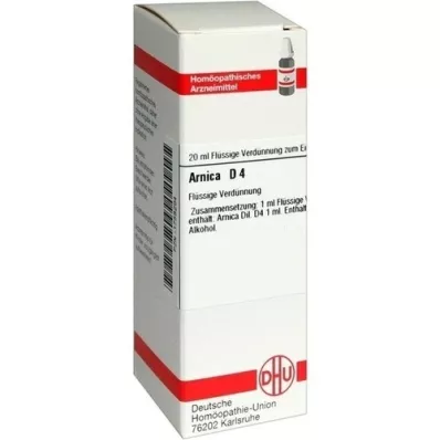 ARNICA D 4 verdunning, 20 ml ARNICA D 4 verdunning, 20 ml