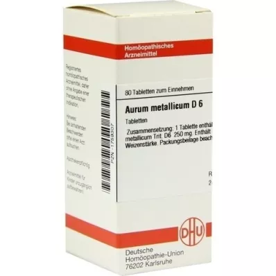 AURUM METALLICUM D 6 tabletten, 80 st AURUM METALLICUM D 6 tabletten, 80 st