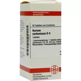 BARIUM CARBONICUM D 4 tabletten, 80 st
