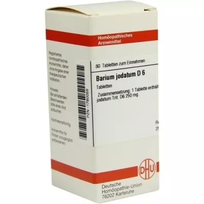 BARIUM JODATUM D 6 tabletten, 80 st BARIUM JODATUM D 6 tabletten, 80 st
