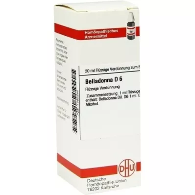 BELLADONNA D 6 Verdunning, 20 ml BELLADONNA D 6 Verdunning, 20 ml