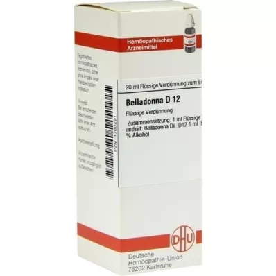 BELLADONNA D 12 Verdunning, 20 ml BELLADONNA D 12 Verdunning, 20 ml