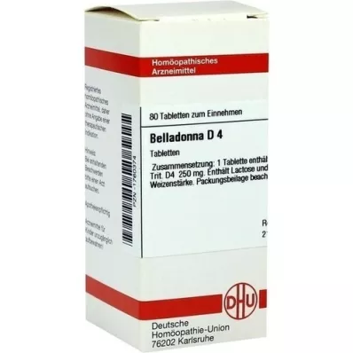BELLADONNA D 4 tabletten, 80 st