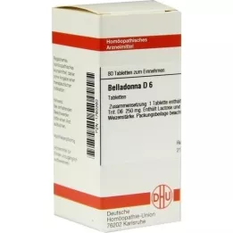 BELLADONNA D 6 tabletten, 80 st