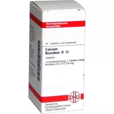 CALCIUM FLUORATUM D 12 tabletten, 80 st